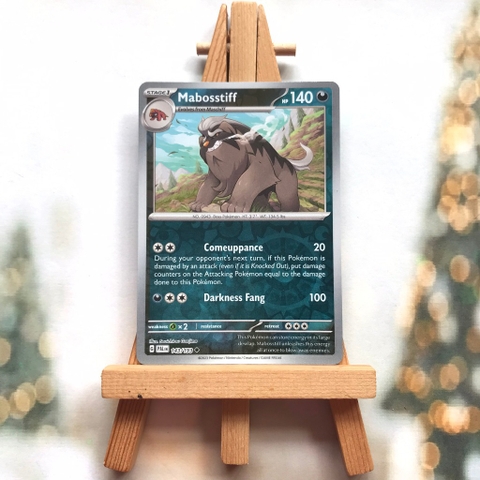 Thẻ hình Pokemon Mabosstiff 143/193 - Lá bài lẻ Scarlet & Violet: Paldea Evolved Reverse Holo tiếng Anh chính hãng
