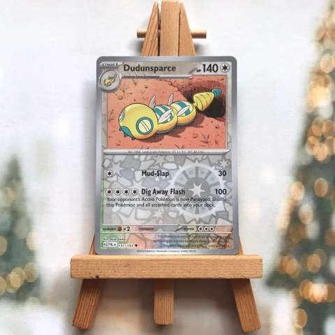 Thẻ hình Pokemon Dudunsparce 157/193 - Lá bài lẻ Scarlet & Violet: Paldea Evolved Reverse Holo tiếng Anh chính hãng