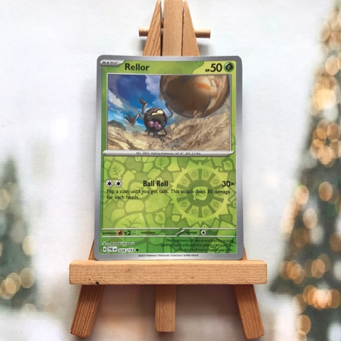 Thẻ hình Pokemon Rellor 026/193 - Lá bài lẻ Scarlet & Violet: Paldea Evolved Common Reverse Holo tiếng Anh chính hãng