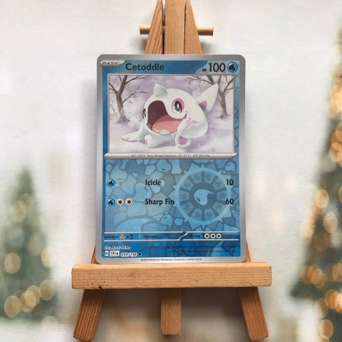 Thẻ hình Pokemon Cetoddle 059/198 - Lá bài lẻ Scarlet & Violet Base Set Common Reverse Holo tiếng Anh chính hãng
