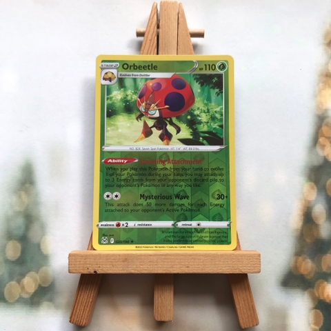 Thẻ hình Pokemon Orbeetle 020/196 - Lá bài lẻ Sword & Shield: Lost Origin Reverse Holo tiếng Anh chính hãng