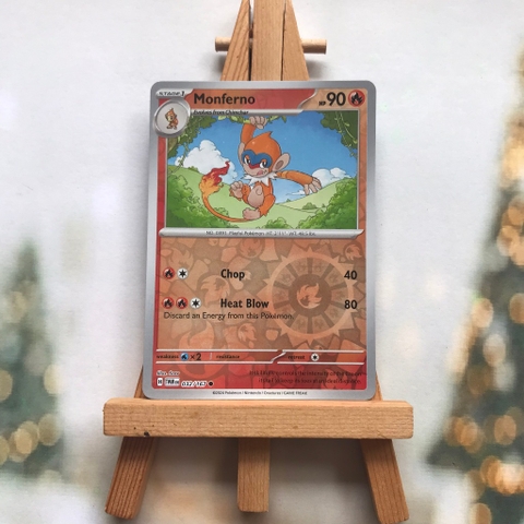 Thẻ hình Pokemon Monferno 032/167 - Lá bài Scarlet & Violet Twilight Masquerade Common Reverse Holo tiếng Anh chính hãng