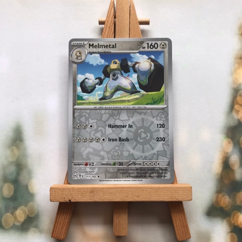 Thẻ hình Pokemon Melmetal 117/162 - Lá bài Scarlet & Violet: Temporal Forces Holo Rare Reverse Holo tiếng Anh chính hãng