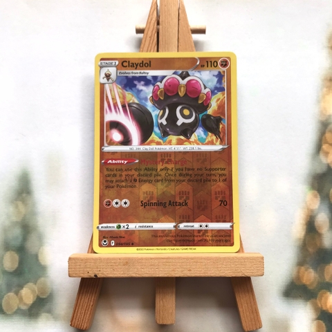 Thẻ hình Pokemon Claydol 094/195 - Lá bài lẻ Sword & Shield: Silver Tempest Uncommon Reverse Holo tiếng Anh chính hãng