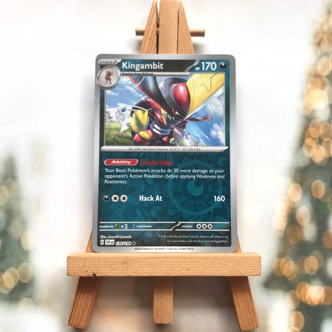Thẻ hình Pokemon Kingambit 134/198 - Lá bài Scarlet & Violet Base Set Holo Rare Reverse Holo tiếng Anh chính hãng