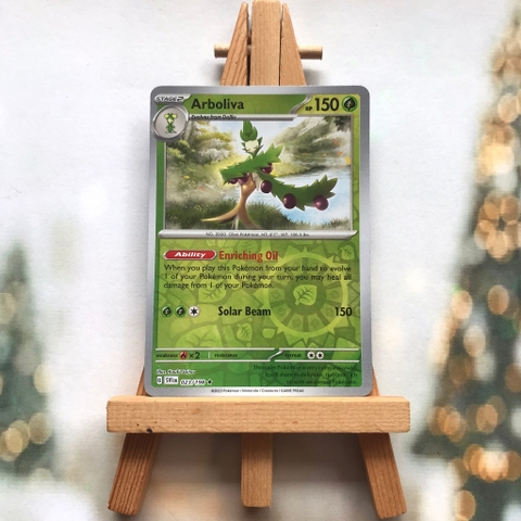 Thẻ hình Pokemon Arboliva 023/198 - Lá bài lẻ Scarlet & Violet Base Set Holo Rare Reverse Holo tiếng Anh chính hãng