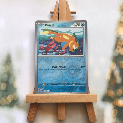 Thẻ hình Pokemon Buizel 048/197 - Lá bài lẻ Obsidian Flames Common Reverse Holo tiếng Anh chính hãng