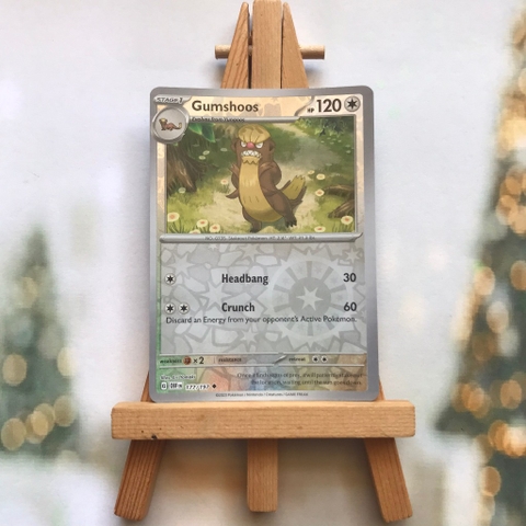 Thẻ hình Pokemon Gumshoos 177/197 - Lá bài Scarlet & Violet: Obsidian Flames Uncommon Reverse Holo tiếng Anh chính hãng