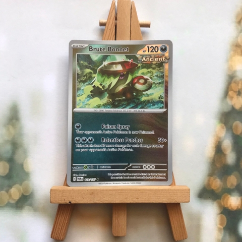 Thẻ Pokemon Brute Bonnet 118/167 - Lá bài Scarlet&Violet Twilight Masquerade Uncommon Reverse Holo tiếng Anh chính hãng
