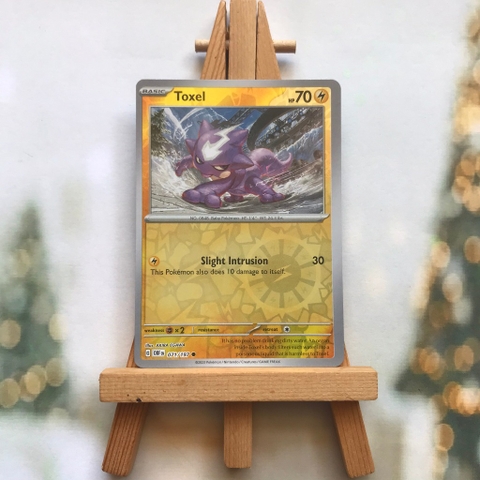 Thẻ hình Pokemon Toxel 071/197 - Lá bài lẻ Obsidian Flames Common Reverse Holo tiếng Anh chính hãng