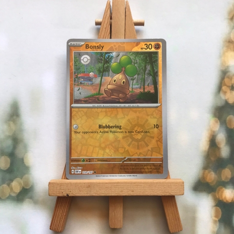 Thẻ hình Pokemon Bonsly 110/197 - Lá bài lẻ Obsidian Flames Common Reverse Holo tiếng Anh chính hãng