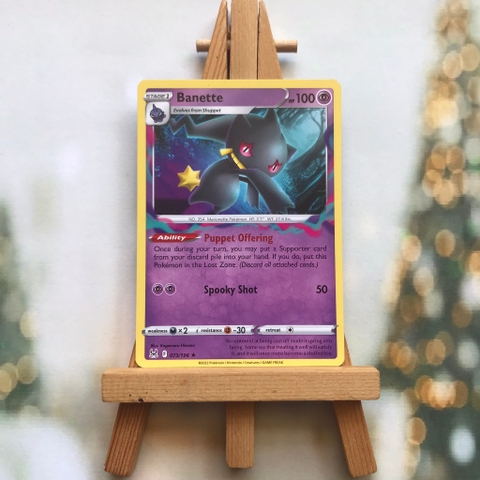 Thẻ hình Pokemon Banette 073/196 - Lá bài lẻ Sword & Shield: Lost Origin Rare tiếng Anh chính hãng