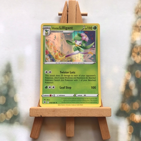Thẻ hình Pokemon Hisuian Lilligant 016/189 - Lá bài Sword&Shield Astral Radiance Reverse Holo Rare tiếng Anh chính hãng