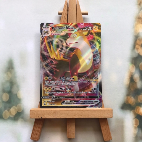 Thẻ hình Pokemon Boltund VMAX 104/264 - Lá bài lẻ Fusion Strike Ultra Rare tiếng Anh chính hãng