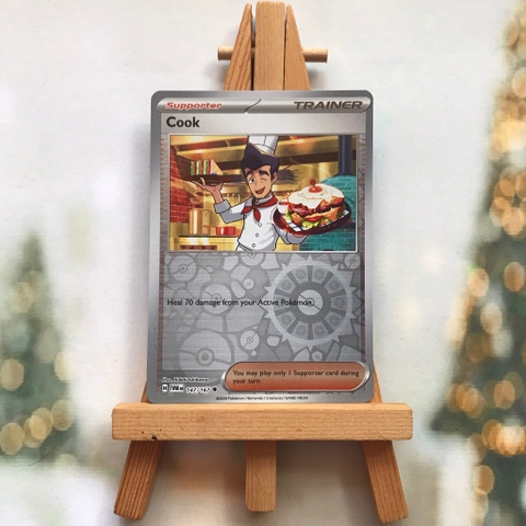 Thẻ hình Pokemon Cook 147/167 - Lá bài lẻ Scarlet&Violet: Twilight Masquerade Uncommon Reverse Holo tiếng Anh chính hãng