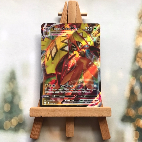 Thẻ hình Pokemon Tapu Koko VMAX 051/163 - Lá bài lẻ Sword & Shield: Battle Styles Ultra Rare tiếng Anh chính hãng