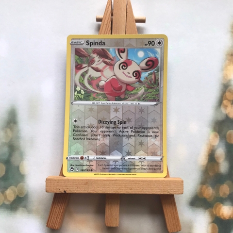 Thẻ hình Pokemon Spinda 141/195 - Lá bài lẻ Sword & Shield: Silver Tempest Common Reverse Holo tiếng Anh chính hãng