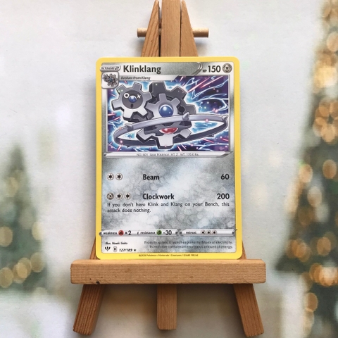 Thẻ hình Pokemon Klinklang 127/189 - Lá bài lẻ Darkness Ablaze Rare tiếng Anh
