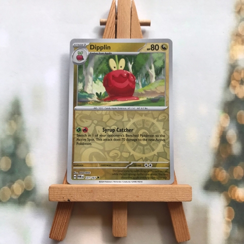 Thẻ hình Pokemon Dipplin 127/167 - Lá bài Scarlet&Violet Twilight Masquerade Uncommon Reverse Holo tiếng Anh chính hãng