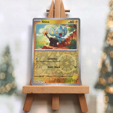 Thẻ hình Pokemon Shinx 066/167 - Lá bài Scarlet&Violet Twilight Masquerade Common Reverse Holo tiếng Anh chính hãng