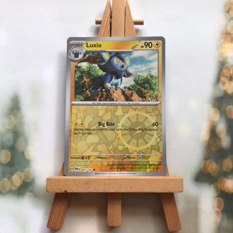 Thẻ hình Pokemon Luxio 067/167 - Lá bài Scarlet&Violet Twilight Masquerade Common Reverse Holo tiếng Anh chính hãng