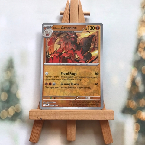 Thẻ hình Pokemon Hisuian Arcanine 100/167 Lá bài Twilight Masquerade Holo Rare Reverse tiếng Anh chính hãng