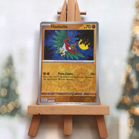 Thẻ hình Pokemon Hawlucha 107/167 - Lá bài Scarlet&Violet Twilight Masquerade Common Reverse Holo tiếng Anh chính hãng