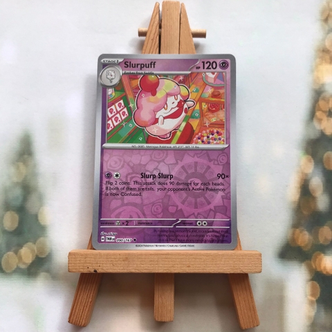 Thẻ hình Pokemon Slurpuff 090/167 - Lá bài Scarlet&Violet Twilight Masquerade Uncommon Reverse Holo tiếng Anh chính hãng