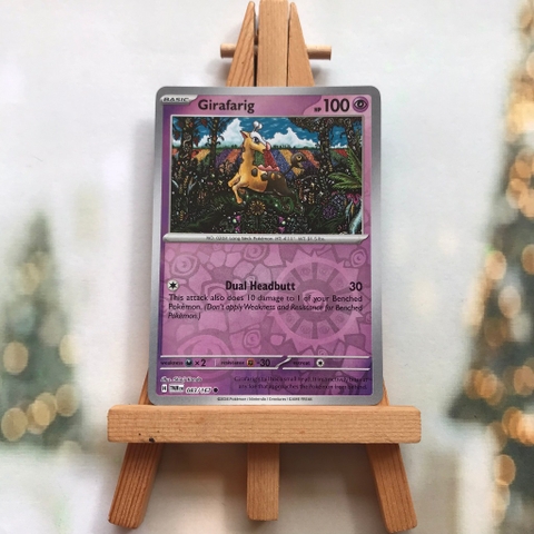 Thẻ hình Pokemon Girafarig 083/167 - Lá bài Scarlet&Violet Twilight Masquerade Common Reverse Holo tiếng Anh chính hãng
