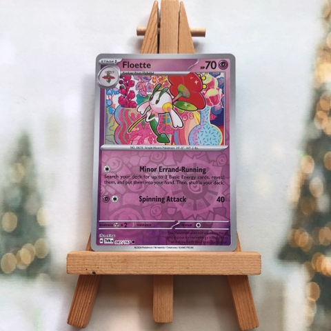 Thẻ hình Pokemon Floette 087/167 - Lá bài Scarlet&Violet Twilight Masquerade Common Reverse Holo tiếng Anh chính hãng