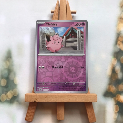 Thẻ hình Pokemon Clefairy 078/167 - Lá bài Scarlet&Violet Twilight Masquerade Common Reverse Holo tiếng Anh chính hãng
