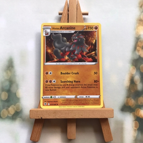 Thẻ hình Pokemon Hisuian Arcanine 071/189 - Lá bài lẻ Sword & Shield: Astral Radiance Rare tiếng Anh chính hãng