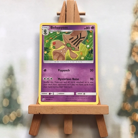 Thẻ hình Pokemon Beheeyem 91/236 - Lá bài Sun & Moon: Unified Minds Rare tiếng Anh chính hãng