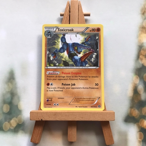 Thẻ hình Pokemon Toxicroak 59/114 - Lá bài XY: Steam Siege Rare tiếng Anh chính hãng