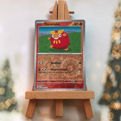 Thẻ hình Pokemon Darumaka 034/197 - Lá bài Obsidian Flames Common Reverse Holo tiếng Anh chính hãng