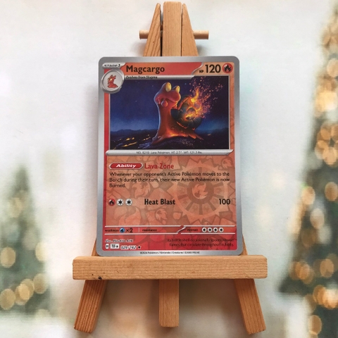 Thẻ hình Pokemon Magcargo 029/162 - Lá bài lẻ Temporal Forces Holo Rare Reverse Holo tiếng Anh chính hãng