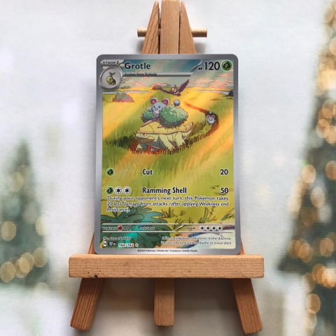 Thẻ hình Pokemon Grotle 164/162 - Lá bài Scarlet & Violet: Temporal Forces Illustration Rare tiếng Anh chính hãng
