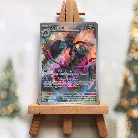 Thẻ hình Pokemon Grafaiai 223/193 - Lá bài Scarlet & Violet: Paldea Evolved Illustration Rare tiếng Anh chính hãng