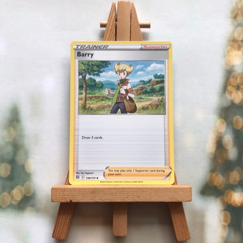 Thẻ hình Pokemon Barry 130/172 - Lá bài Brilliant Stars Uncommon Reverse Holo tiếng Anh chính hãng