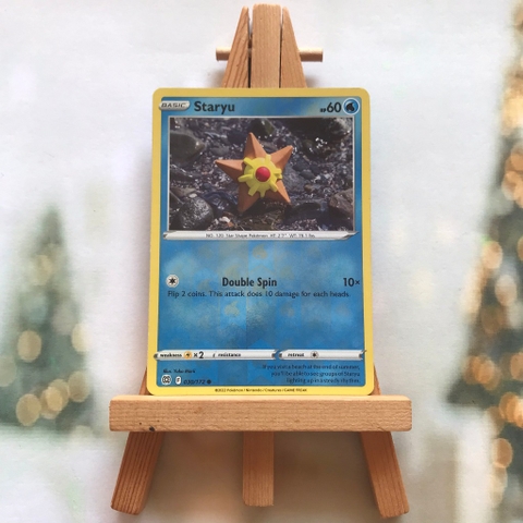 Thẻ hình Pokemon Staryu 030/172 - Lá bài Sword & Shield: Brilliant Stars Common Reverse Holo tiếng Anh chính hãng