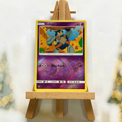 Thẻ hình Pokemon Golett 43/73 - Lá bài lẻ Shining Legends Common Reverse Holo tiếng Anh chính hãng