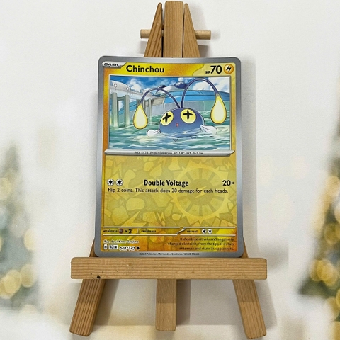 Thẻ hình Pokemon Chinchou 048/142 - Lá bài lẻ Stellar Crown Common Reverse Holo tiếng Anh chính hãng