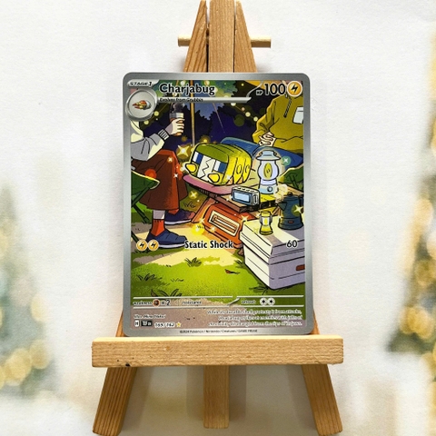 Thẻ hình Pokemon Charjabug 169/162 - Lá bài Temporal Forces Illustration Rare tiếng Anh chính hãng