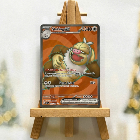 Thẻ hình Pokemon Slaking ex 227/191 - Lá bài lẻ Surging Sparks Full Art Secret Rare tiếng Anh chính hãng