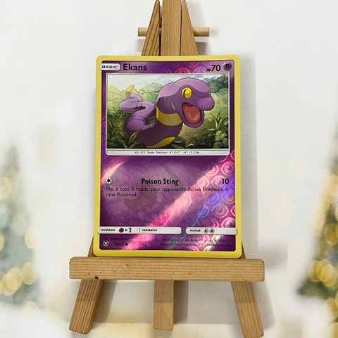 Thẻ hình Pokemon Ekans 36/73 - Lá bài Shining Legends Common Reverse Holo tiếng Anh chính hãng
