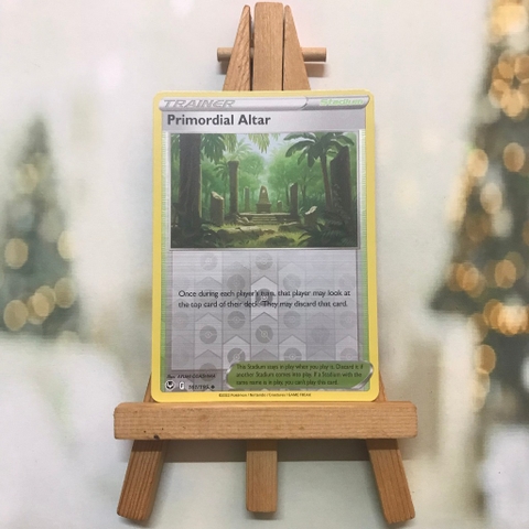 Thẻ hình Pokemon Primordial Altar 161/195 -Lá bài Sword&Shield Silver Tempest Uncommon Reverse Holo tiếng Anh chính hãng