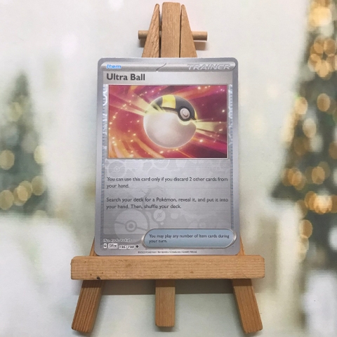 Thẻ hình Pokemon Ultra Ball 196/198 - Lá bài Scarlet & Violet Base Set Uncommon Reverse Holo tiếng Anh chính hãng