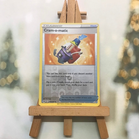 Thẻ hình Pokemon Cram-o-matic 229/264 - Lá bài Fusion Strike Uncommon Reverse Holo tiếng Anh chính hãng