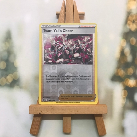 Thẻ Pokemon Team Yell's Cheer 149/172 - Lá bài Brilliant Stars Uncommon Reverse Holo tiếng Anh chính hãng