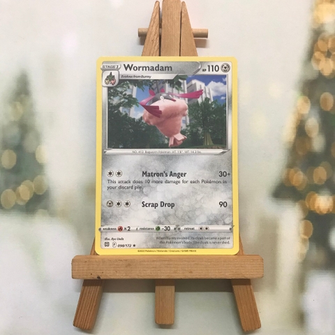Thẻ hình Pokemon Wormadam 098/172 - Lá bài Sword & Shield: Brilliant Stars Rare tiếng Anh chính hãng